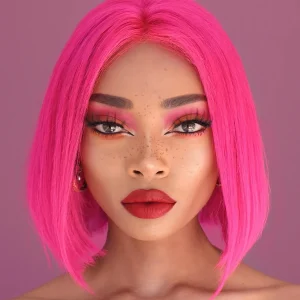 Pitaya Bob—Vibrant Color Short Wig